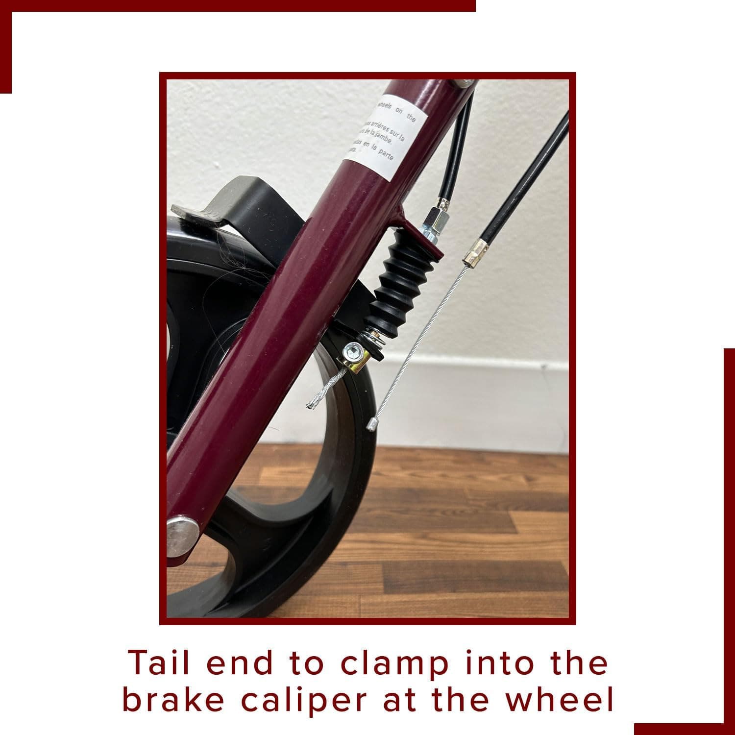 34" Walker Brake Cable Replacement - for Most Mobility Rollators, Transport Chai 5