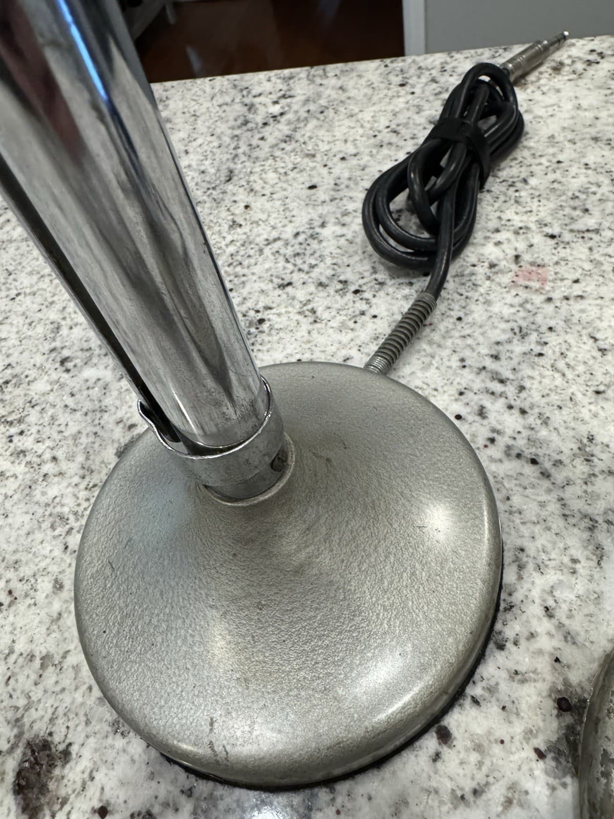 Pair  of Vintage Astatic D-104 Lollipop Mic Microphone with UG8 Stand - Untested 5