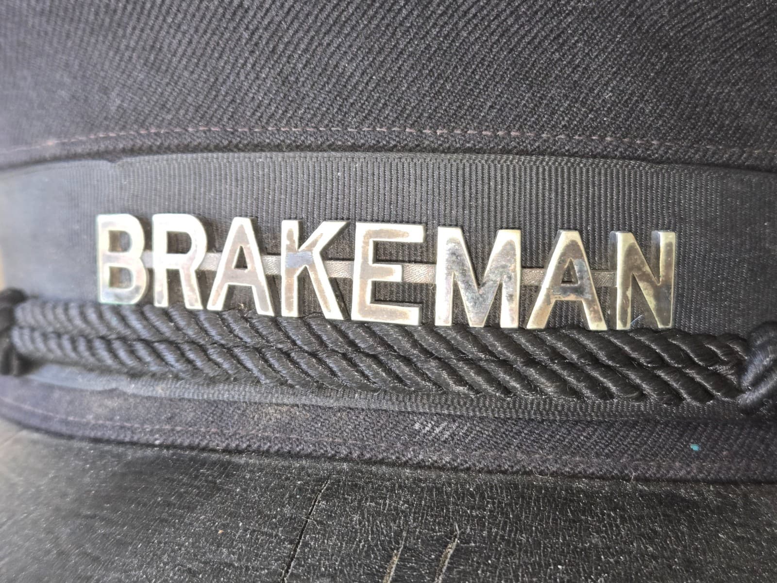 Antique Southern Pacific Brakeman Hat Named Railway Train Conductor Cap Vintage 2