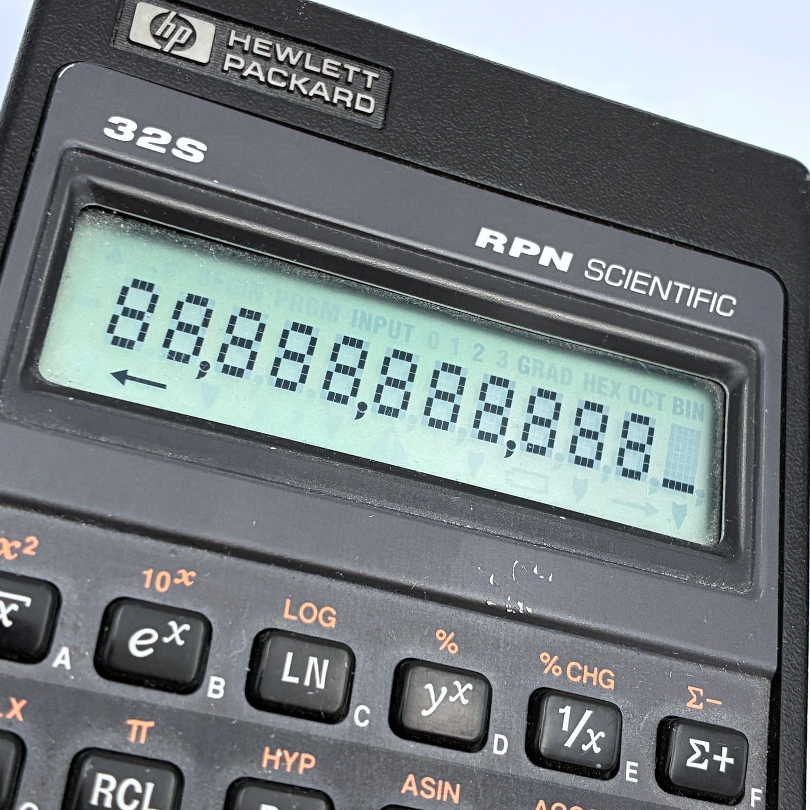 HP Hewlett Packard 32S RPN Scientific Calculator 1987 w/ Case 3