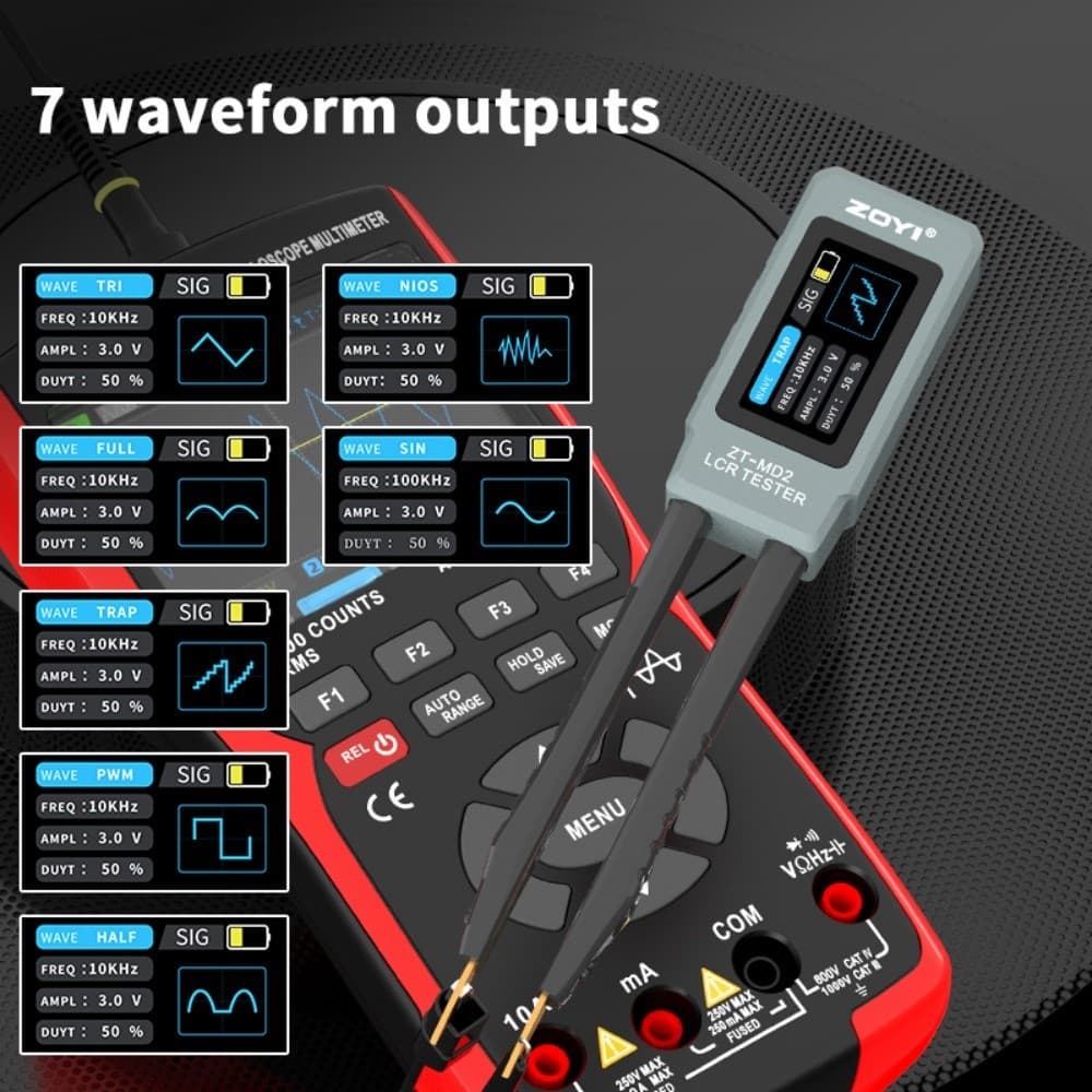 ZOYI ZT-MD2 High Precision Digital Smart Tweezers LCR Meter ESR LCR Tester 5