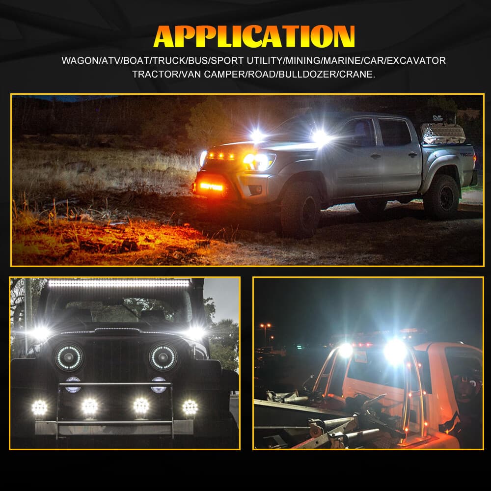 12V 7inch 120W LED Work Light Headlight fit John Deere Case New Holland Tractor 6