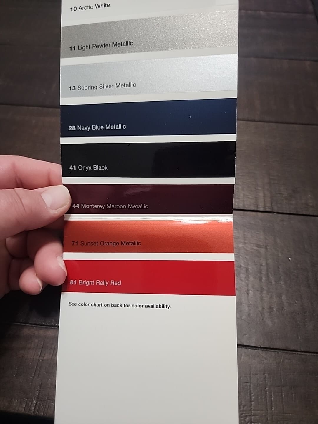 2002 Chevrolet Camaro Exterior Colors Sales Literature/Brochure, Chevy 6