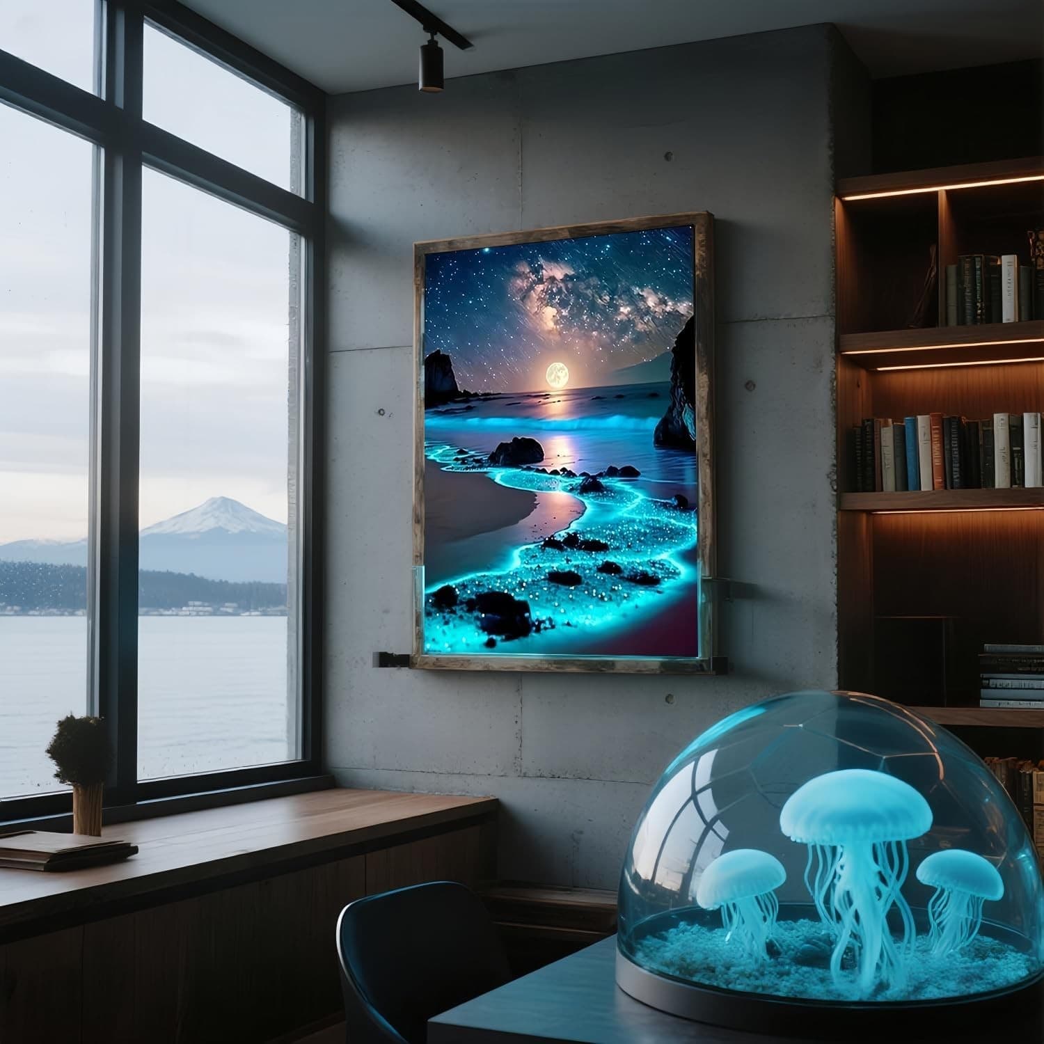 Moonlight Beach 5D Diamond Art Kits for Adults 12x16 inches, KM37-1  4