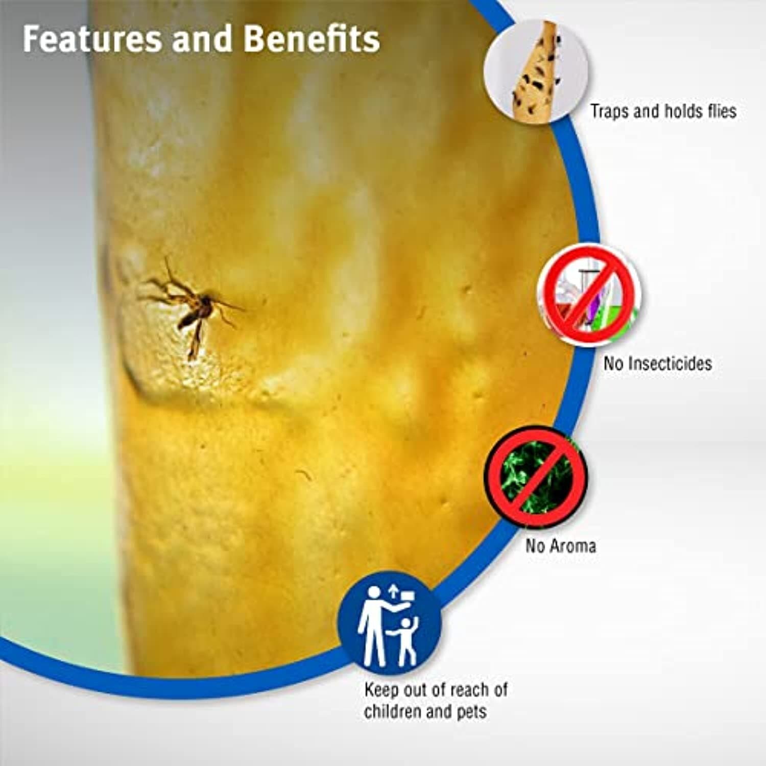 Raid Fly Ribbon Trap 10-Pack Flying Insect Tape Paper Catch Capture Kill Flies 5