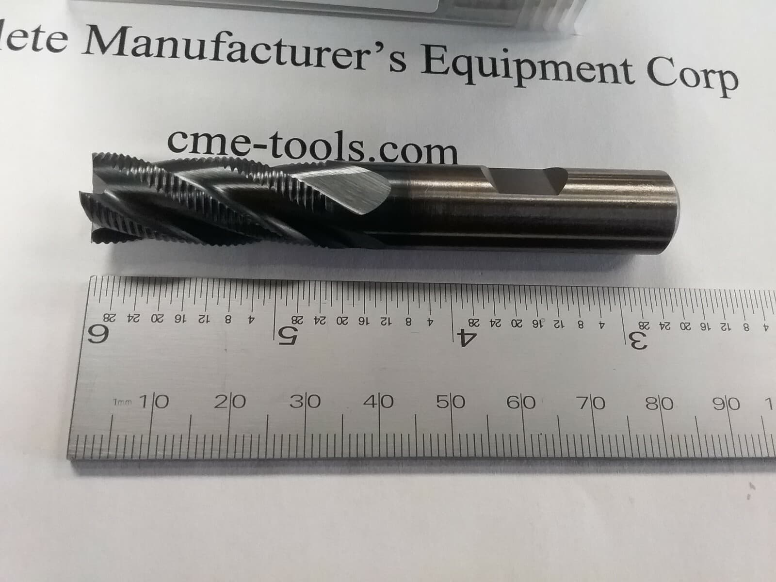 1/2" M42E cobalt roughing end mills Tialn coated Fine Pitch 10pcs per Order 3