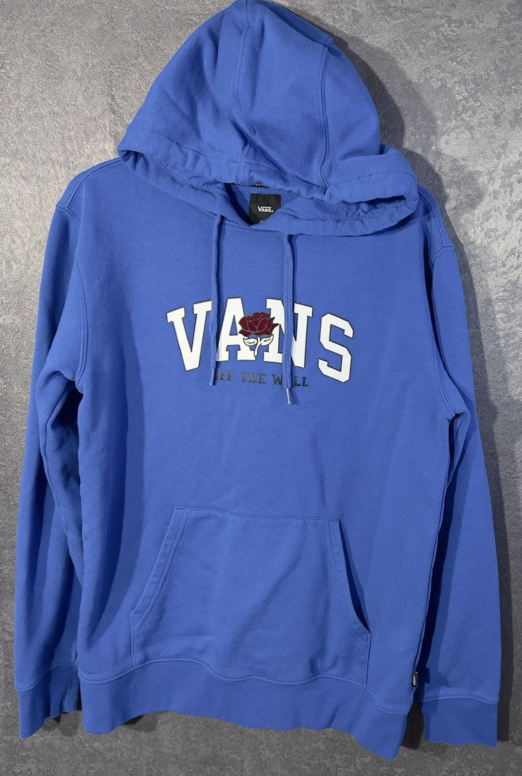 Womens VANS Off The Wall Hoodie Sweatshirt Pullover Rose Size Small