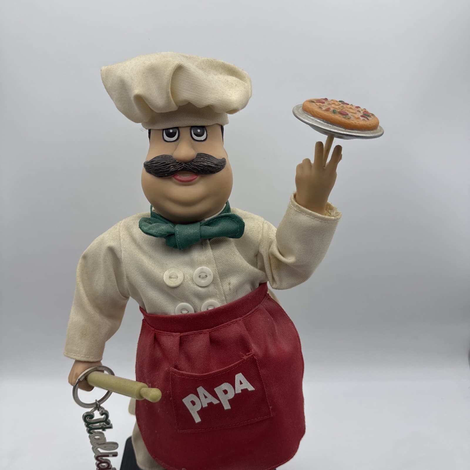 Vintage Rare PIZZA PAPA Singing, Dancing, Pizza Spinning Guy works great   2