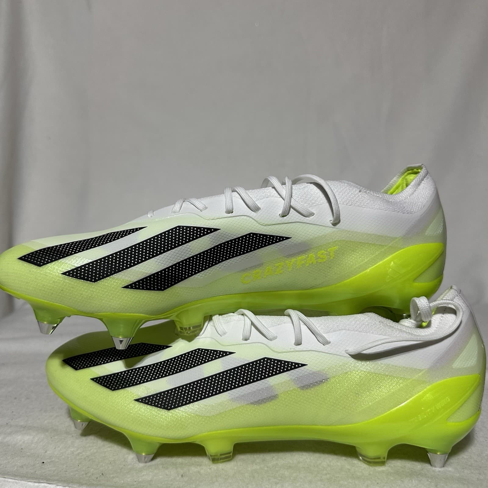 ADIDAS X CRAZYFAST.1 SG Soccer Cleats Mens 10 White Neon IE6626 New 3