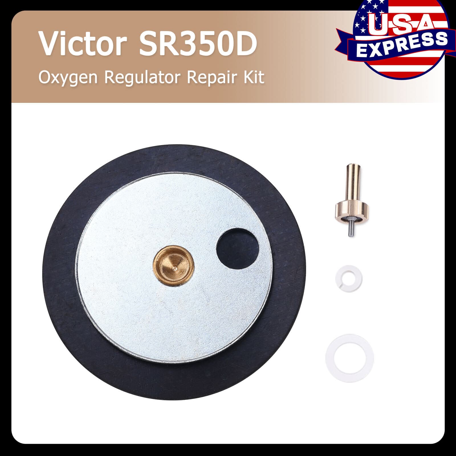 Victor SR350D Series Oxygen Regulator Rebuild/Repair Parts Kit 0740-0131