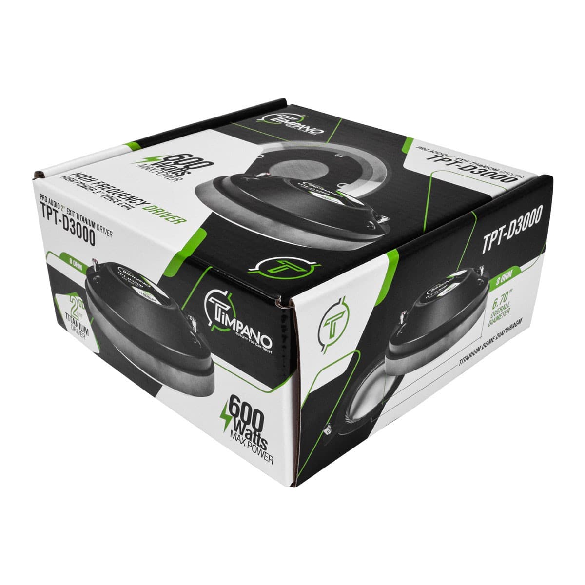 (2) TIMPANO 1200 Watts 2" EXIT TITANIUM COMPRESSION HORN DRIVER TPT-D3000 8 Ohm 5