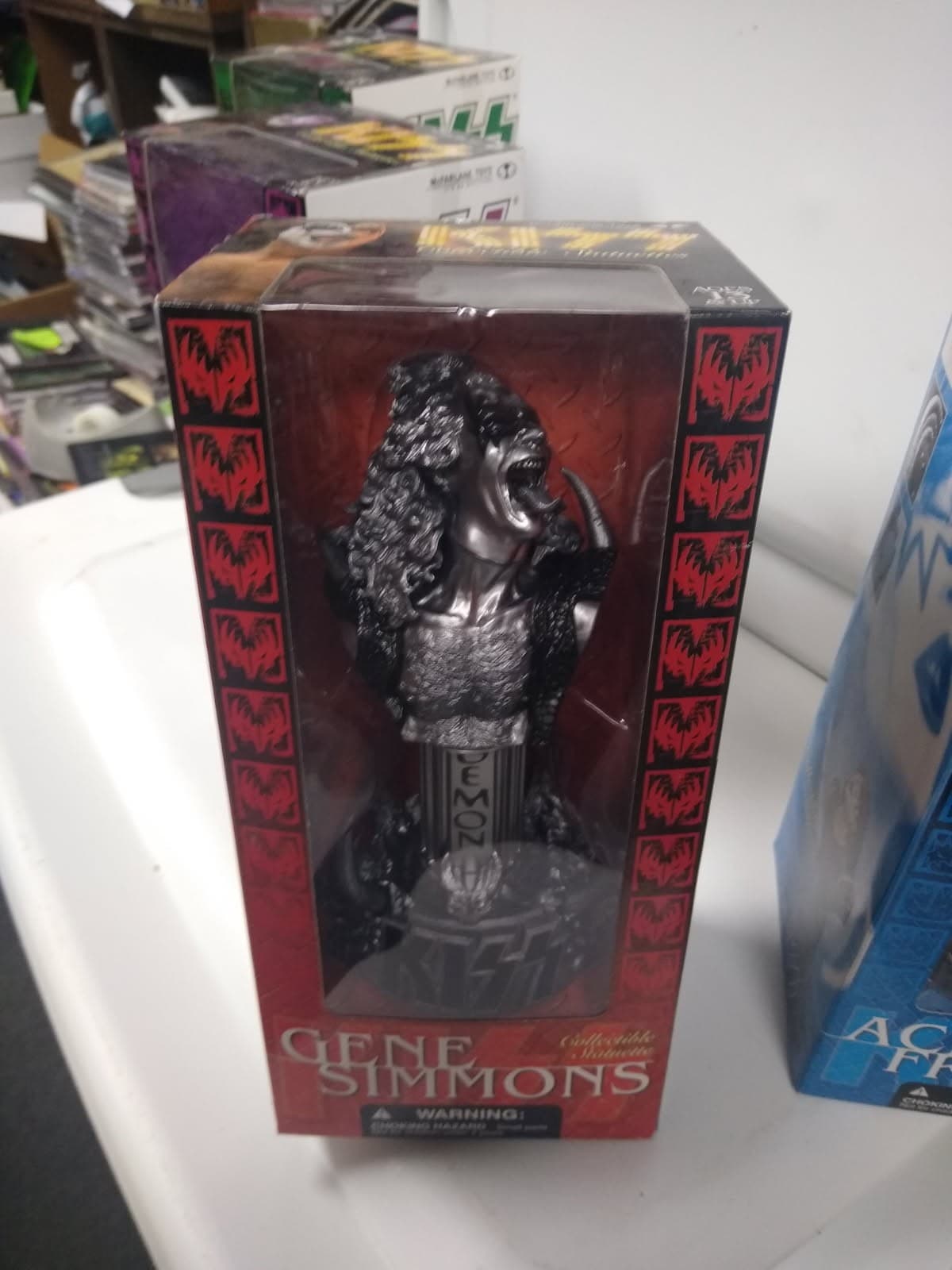 KISS 4pc METALLIC SILVER Collectible Statuettes Busts NIB Rare Variant Set 2