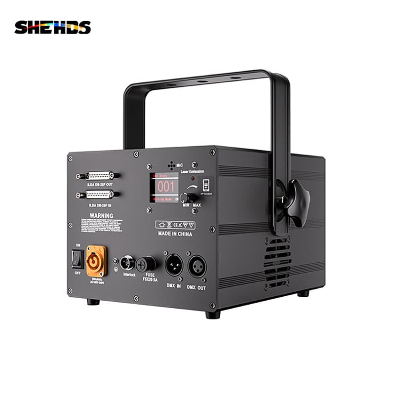 New Version 3W 3D Animation RGB Full Color ILDA Projector Laser Light APP DMX 4