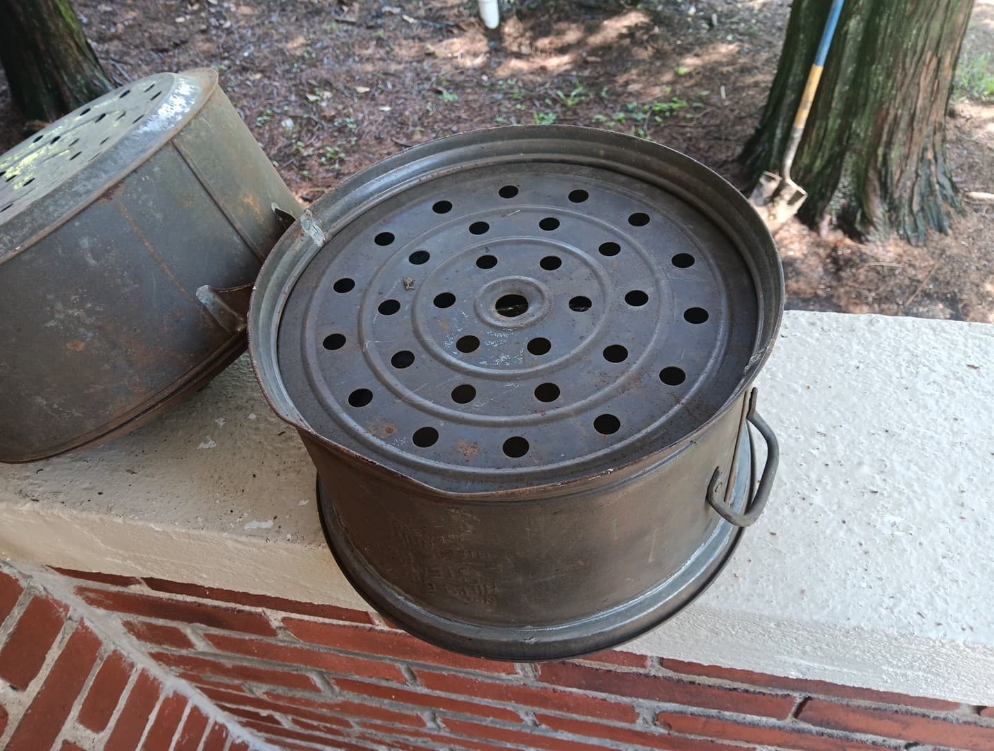 VINTAGE HILL'S CHAMPION STEAM COOKER POT SET HILL WHITNEY & CO OLD COOKWARE 5