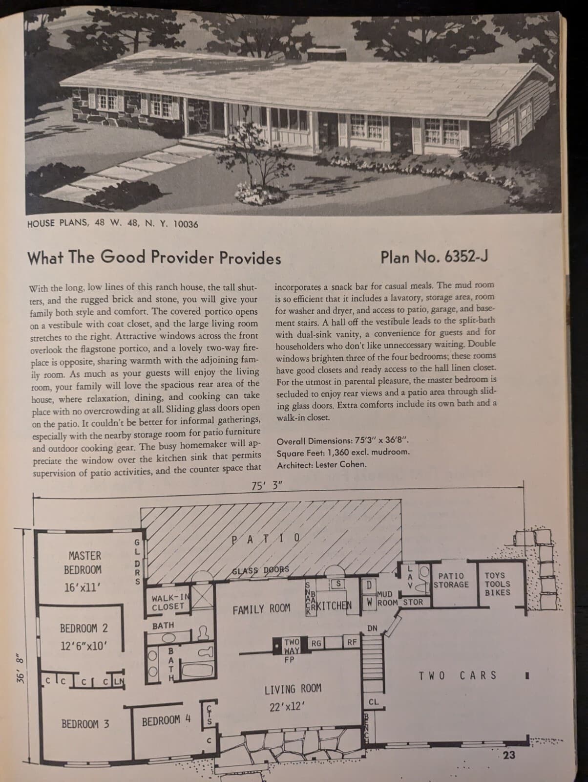 Vintage 1976 Popular Homes And Plans 61th Edition Building Plans 5