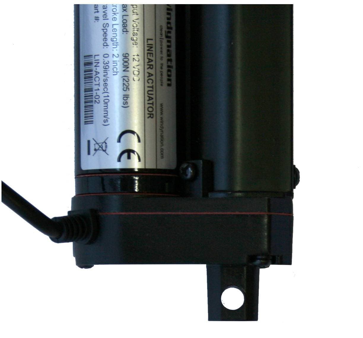 Heavy Duty 2" Inch Linear Actuator Stroke 225 Lb Pound Max Lift 12V Volt DC 2