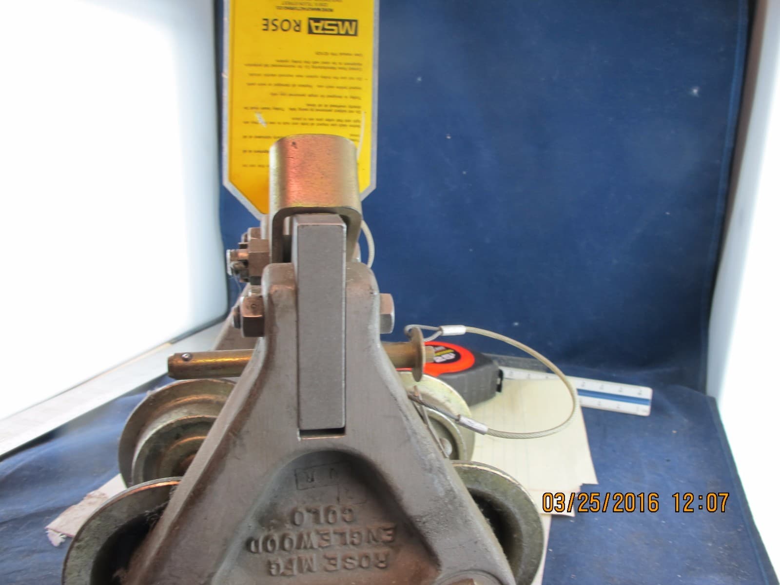 MSA ROSE Fall Arrest 4" Beamglide Trolley 506266 [B7S4] 4