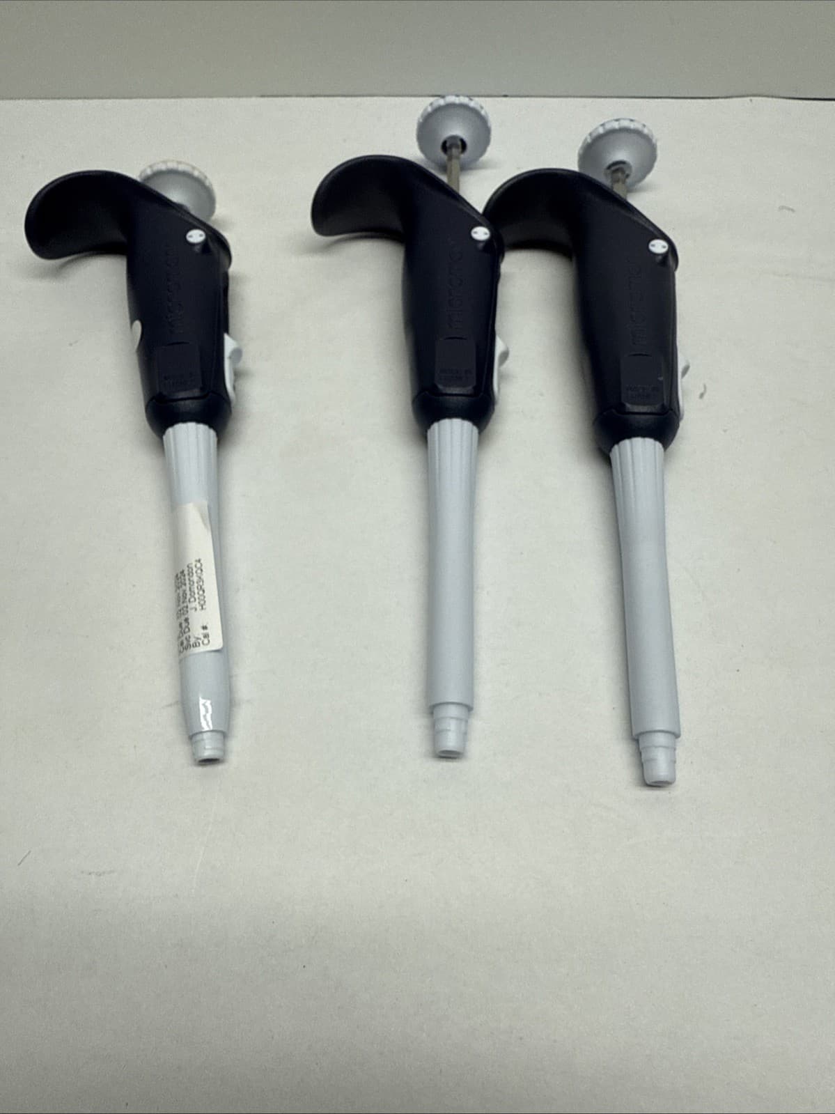 Set Of (3) Gilson Microman M100, M1000 Positive Pos-D Pipette 6