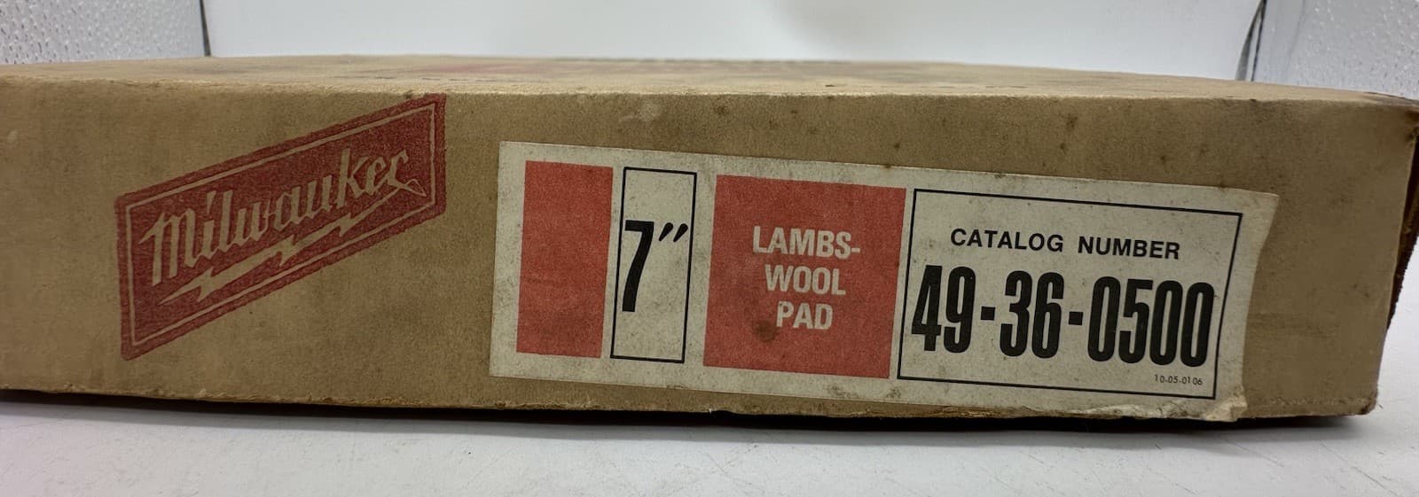 Milwaukee 49-36-0500 7” in. Wool Cutting Pad NOS New Old Start 3
