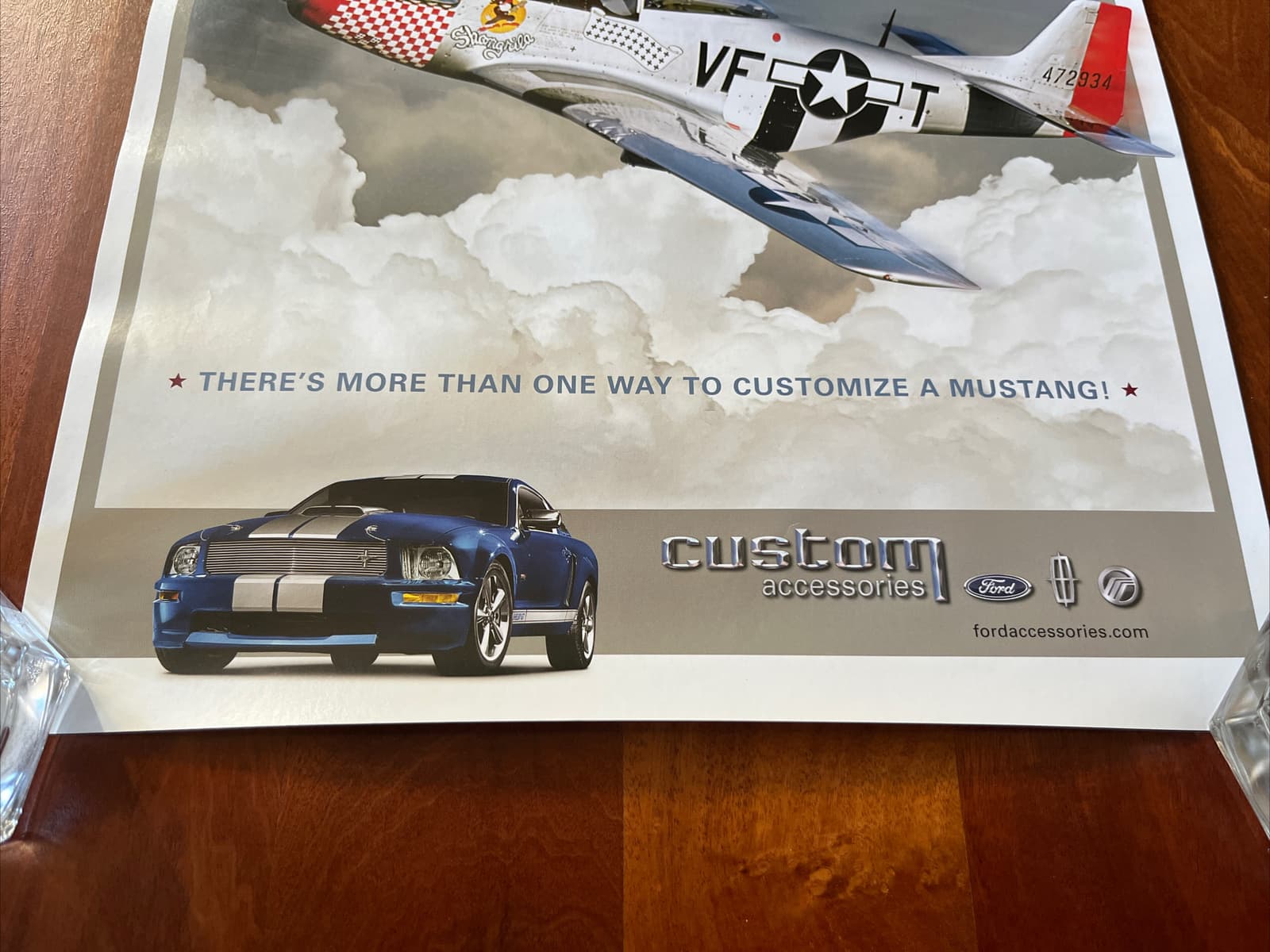 Experimental Aircraft Assoc EAA Oshkosh Official Poster Airventure Mustang 2008 2