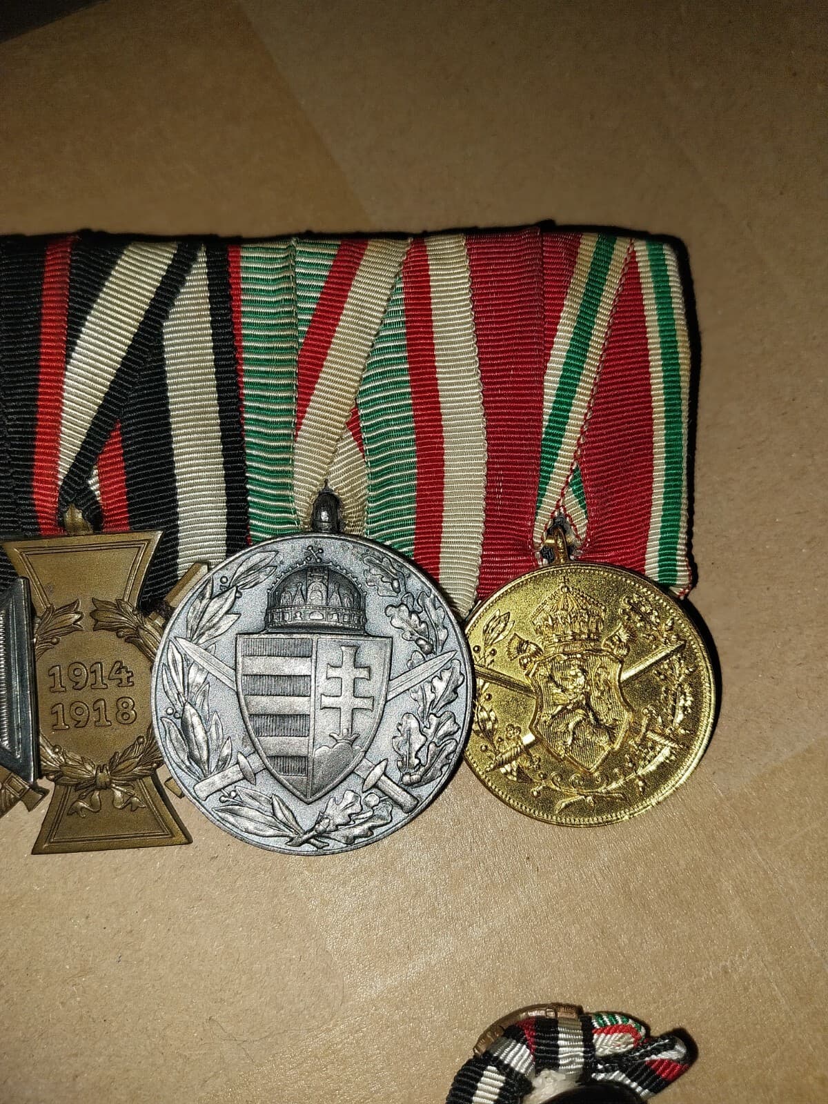 4  medalbar      germany ww1 with marker from dresden incl mini button 4