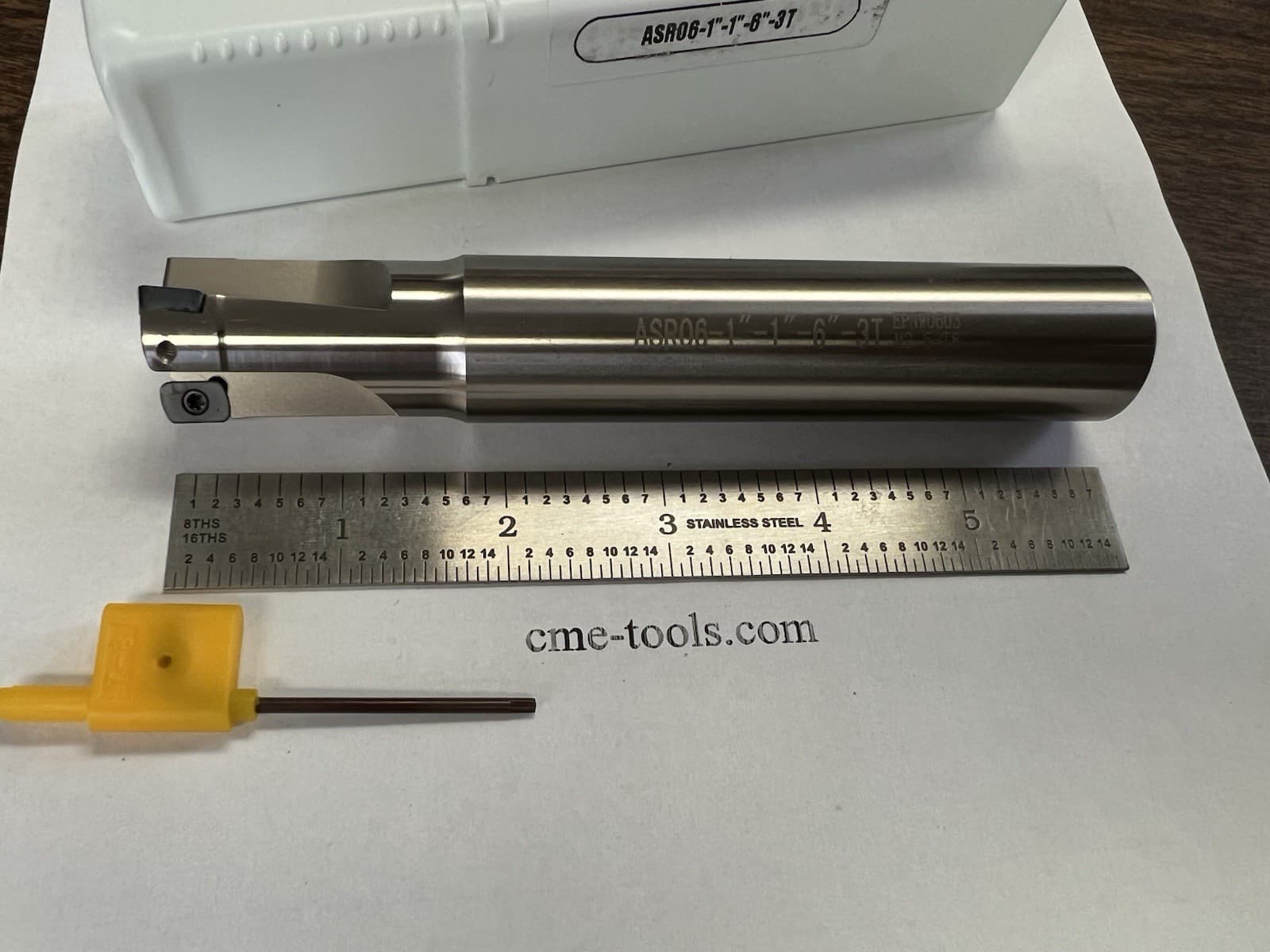 1” X6” Radius index end mill Extra 10 EPNW0603TN Inserts Fast Feed 506-ASR0610 4