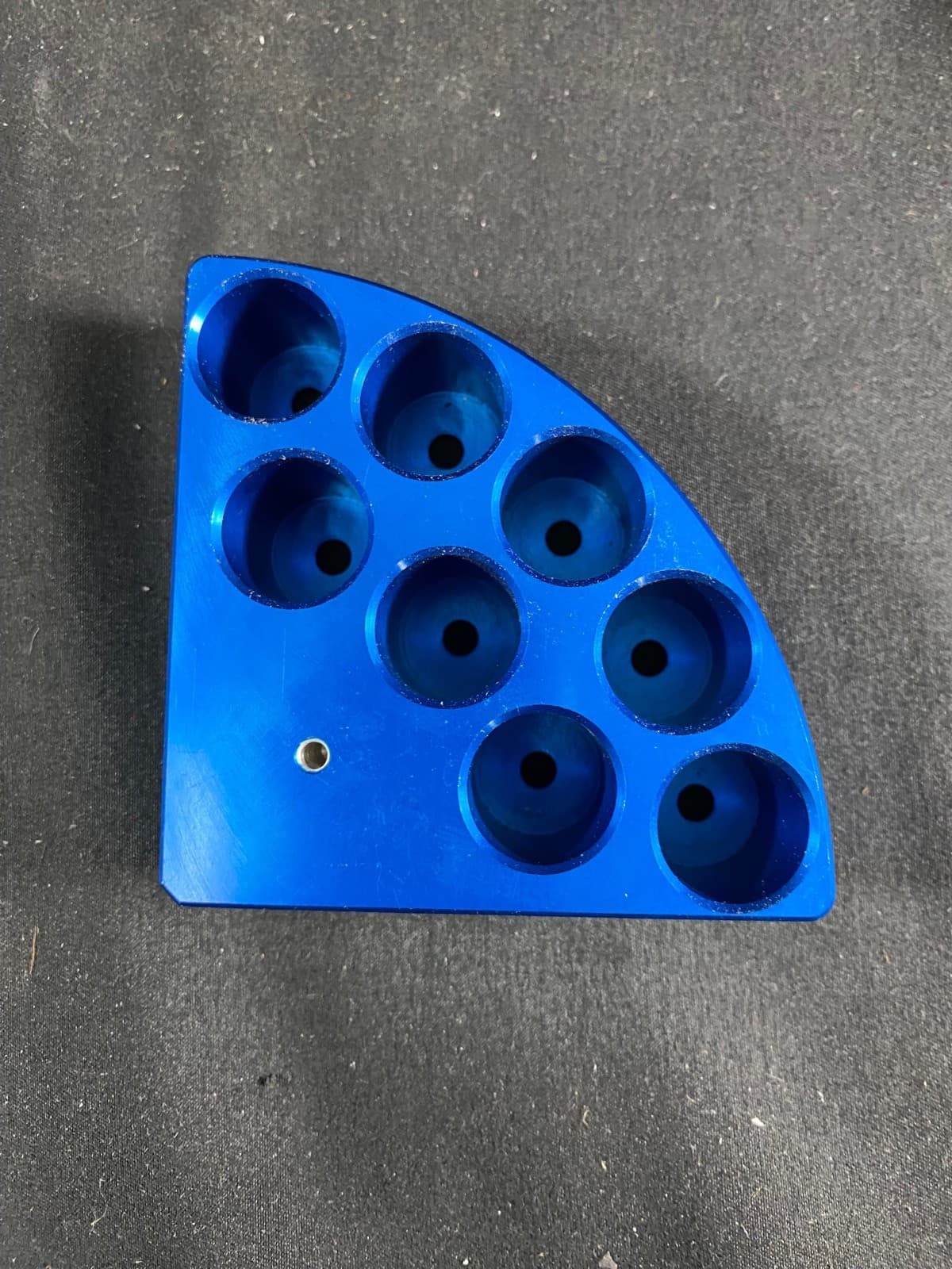 CHEMGLASS 8-Place Pie Wedge for 2 Dram 8mL Vials Anodized Blue CG-1991-P-14 3