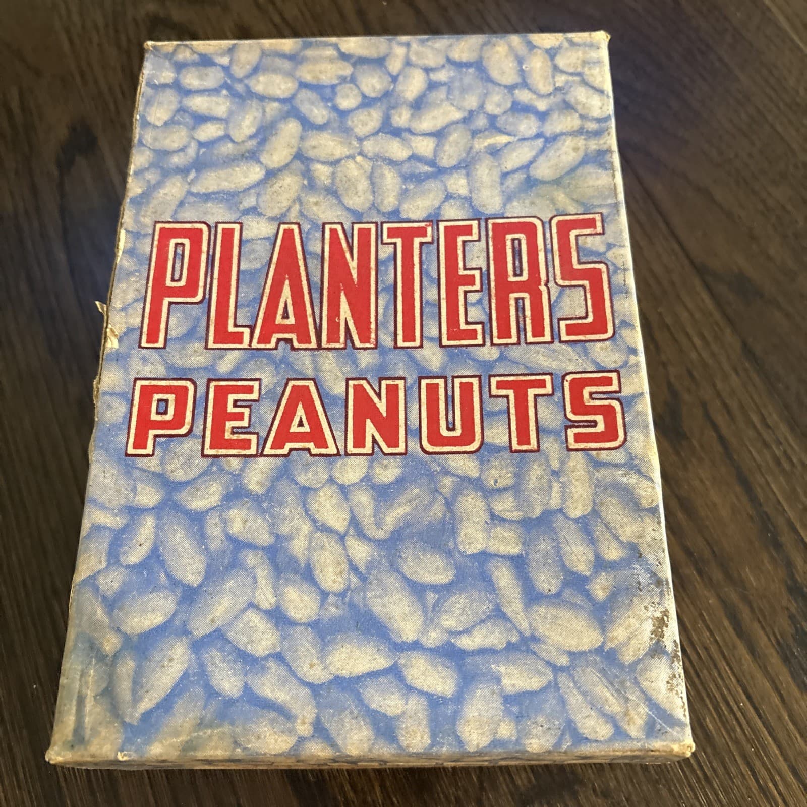 Vintage Planters Peanut Mr Peanut Cardboard Display Box Red White And Blue