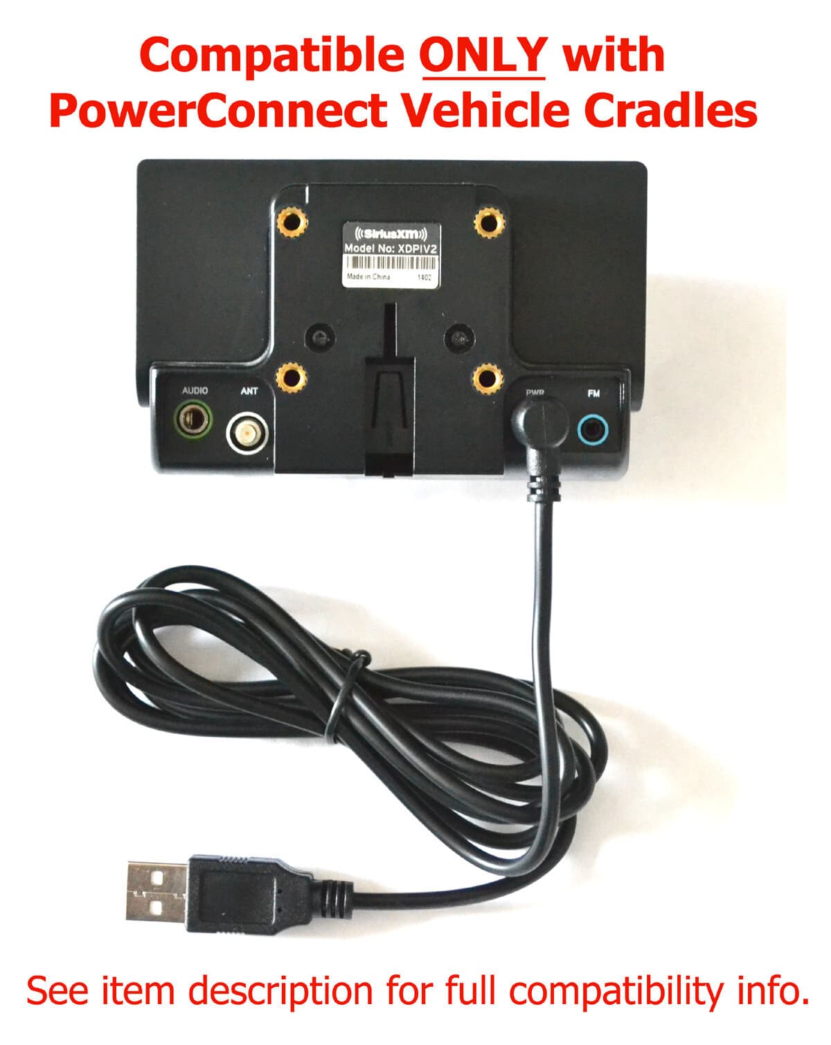 USB Power Cable for Sirius XM Radios (5 Foot Power Cord) 4