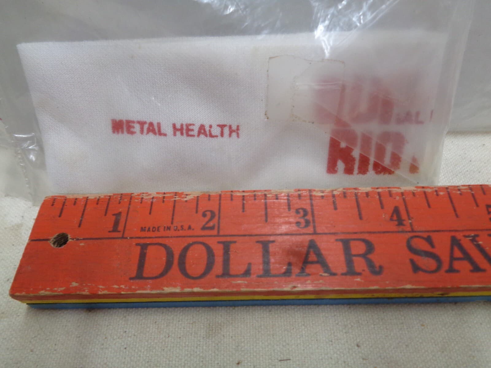 1983 Quiet Riot Mental Health headband from concert or fan club Vintage Metal  3
