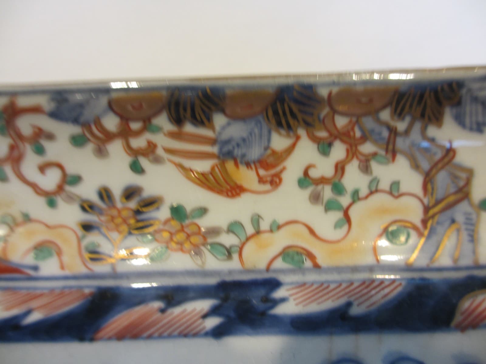 Antique QING OR REPUBLIC PERIOD Hand Painted Japanese Imari Footed Bowl 6