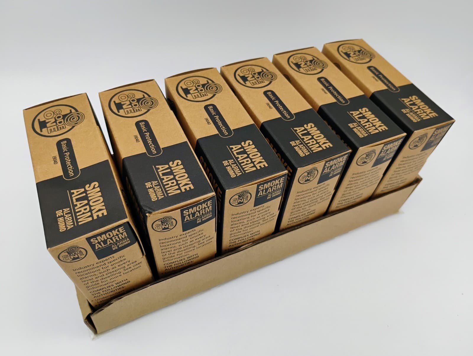 6 Pack Ionization Smoke Detector W/9V Battery Fire Alarm Home Safety Sensor 2