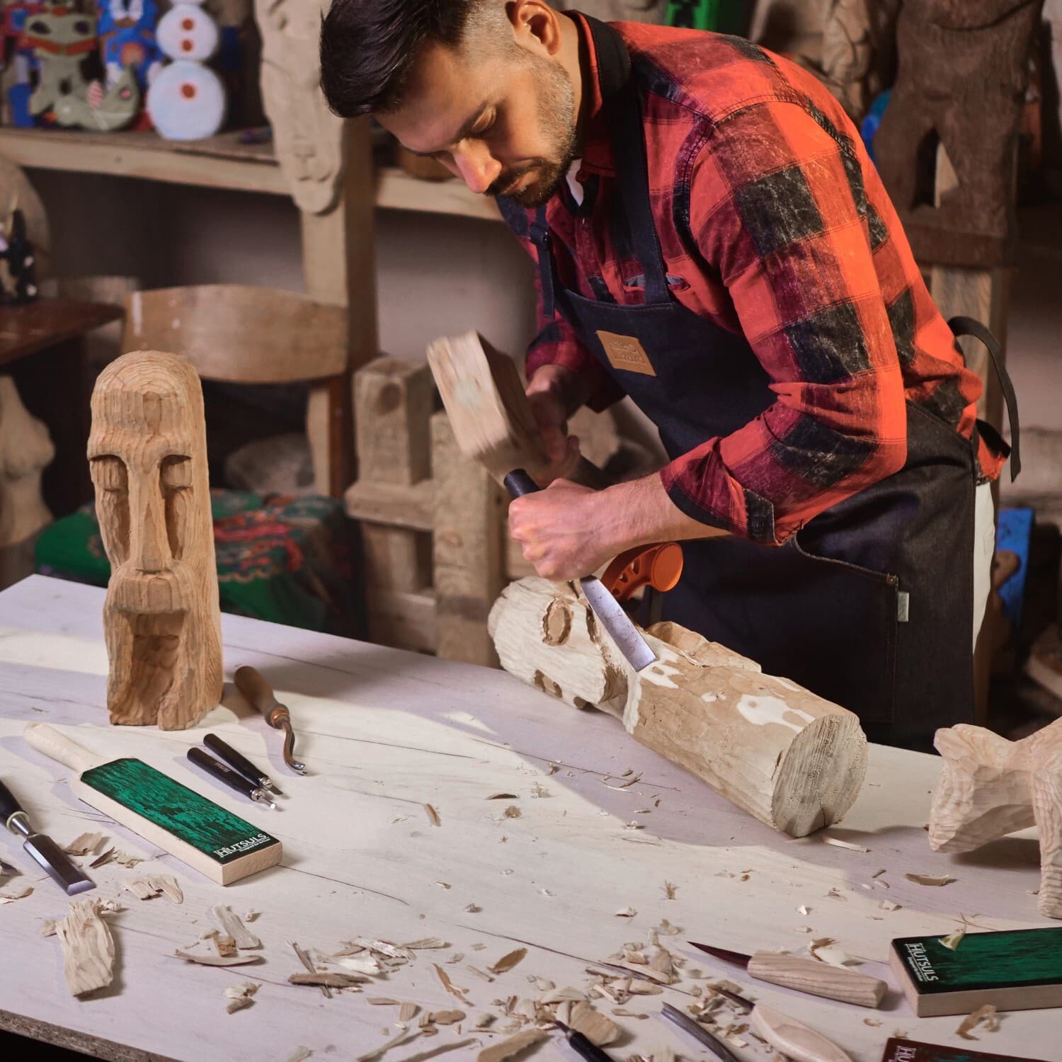 Hutsuls 2-Pack 5 Oz Green Knife Stropping Compound & Case Buffing Polishing Bars 6