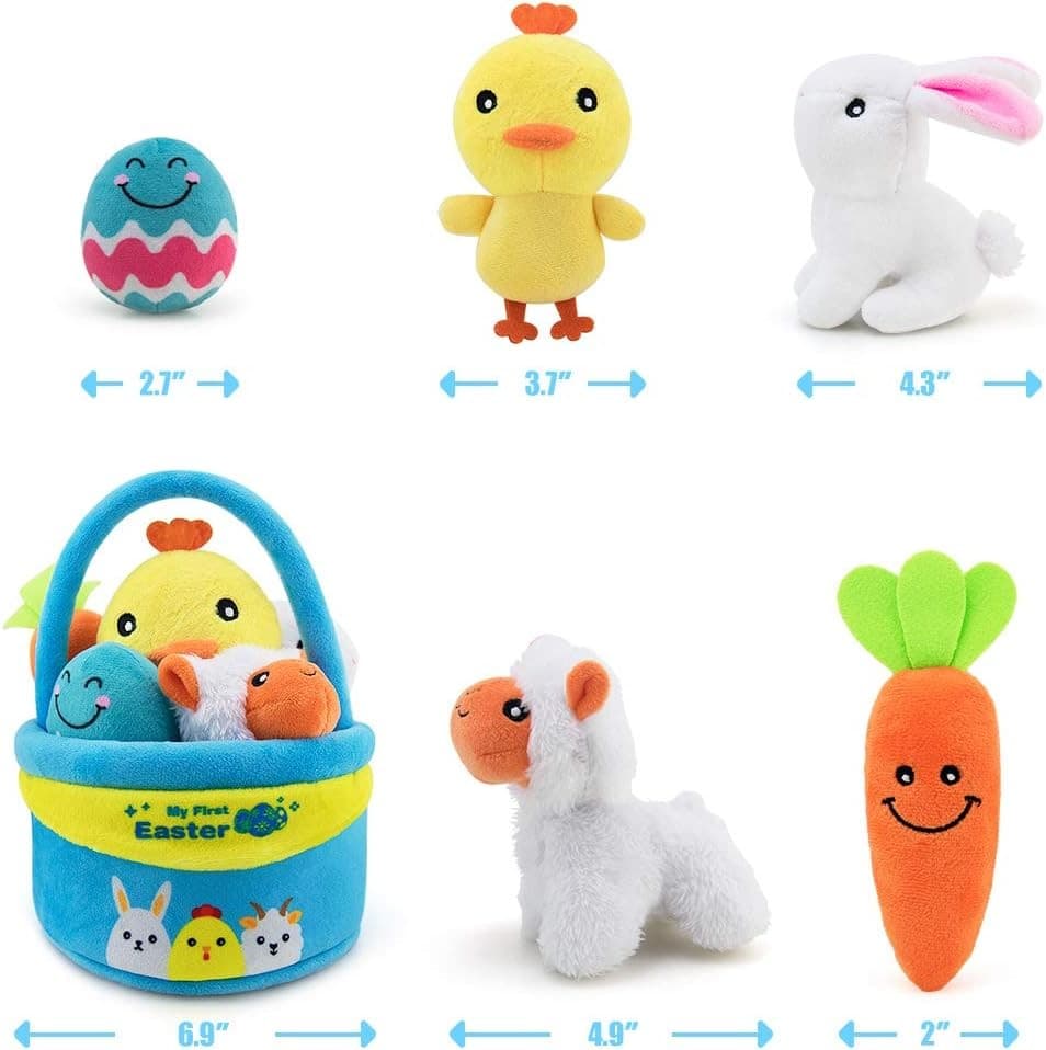 teytoy My First Easter Basket Playset Stuffed, Nontoxic Fabric Baby Toys...  3