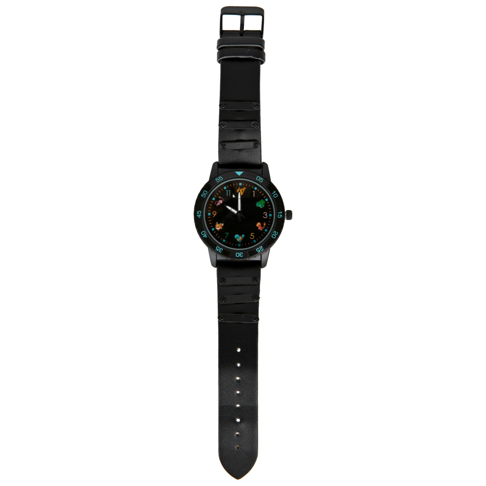Pokemon Character Symbols For Numbers Watch with Adjustable Strap Black 2