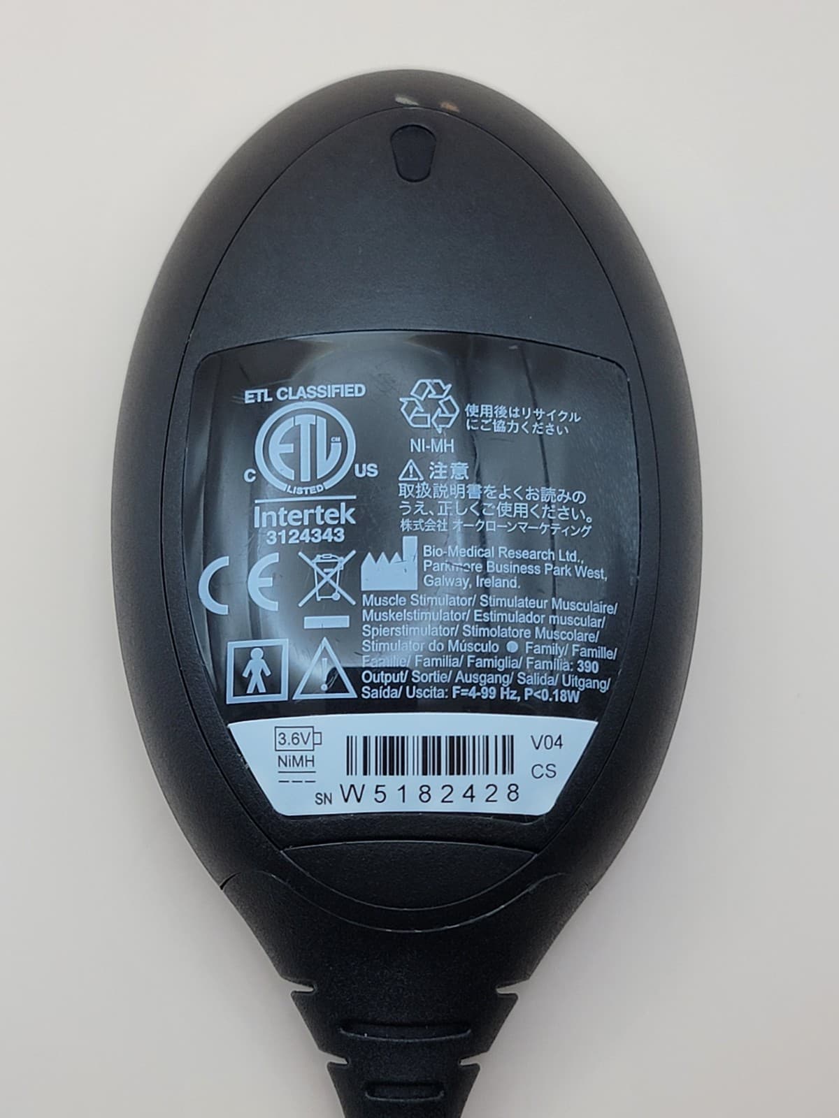 Slendertone BMR Replacement Remote Controller Control Only & Charger 4