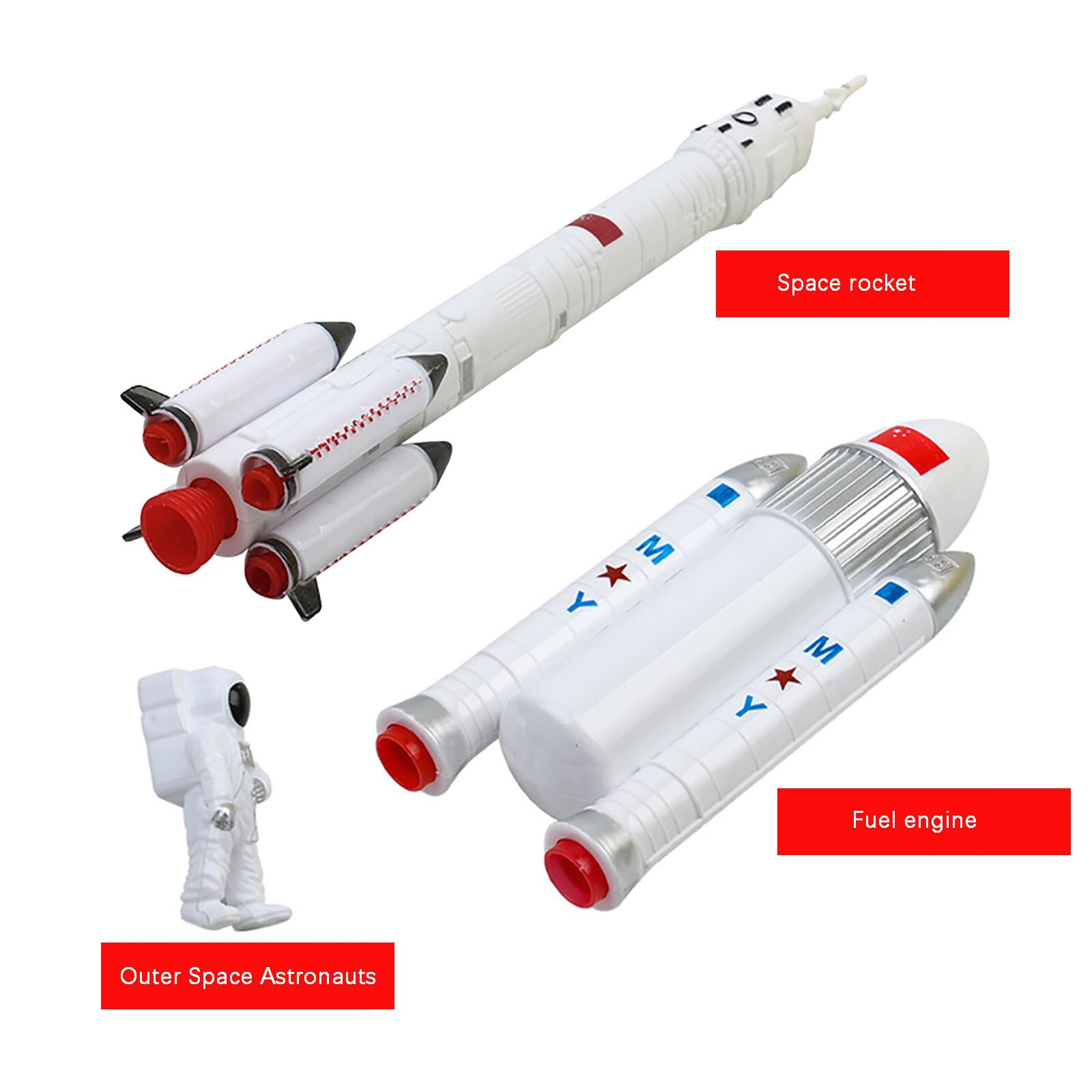 Space Model Toys Sets 7 PCS Space Shuttles Astronauts Satellite Figurine Toys 5