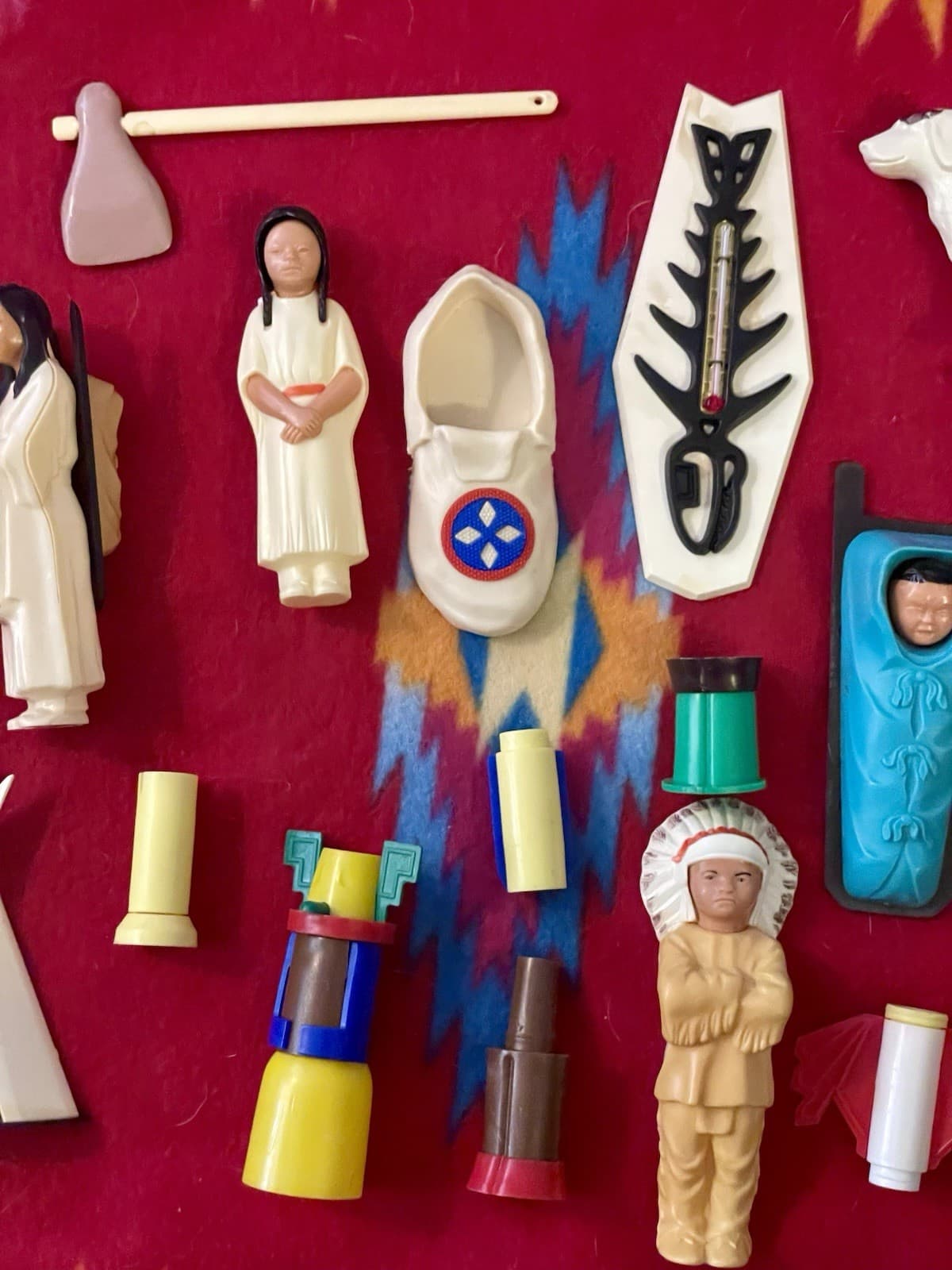 VTG St Labre Indian School Plastic Toy Collectibles Blanket Lot Ashland Montana 3