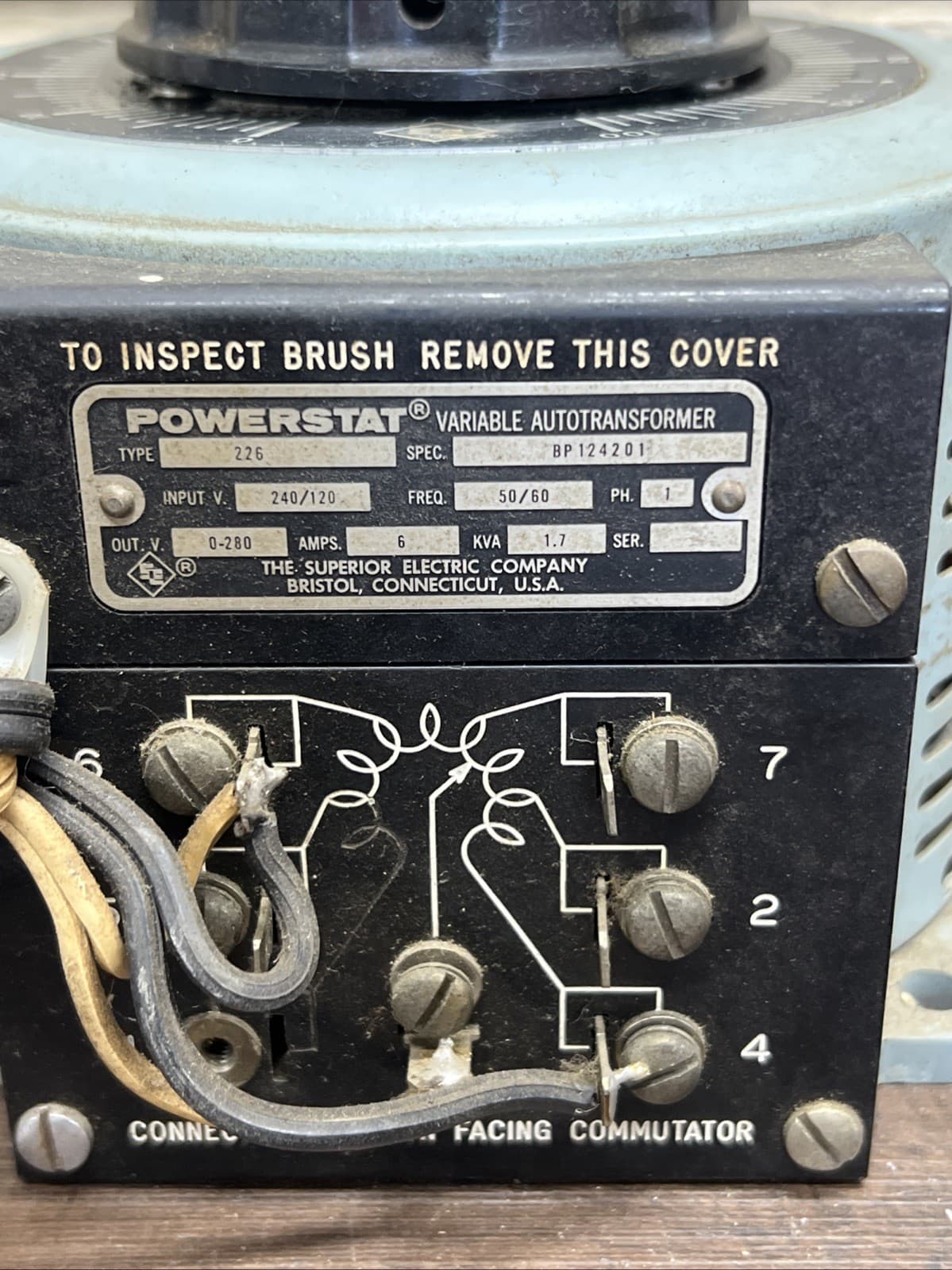 Superior Electric POWERSTAT 226 Variable Autotransformer 2