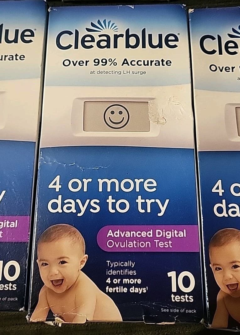 (5) Clearblue Advanced Digital Ovulation Test (10 Tests Each) ~EXP: 2/26+ 2