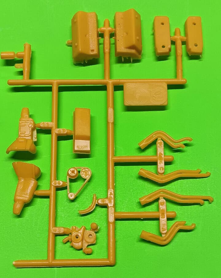 1976 76 Dodge Dart 1/25 426 Hemi motor engine tunnel ram long tube headers model 4