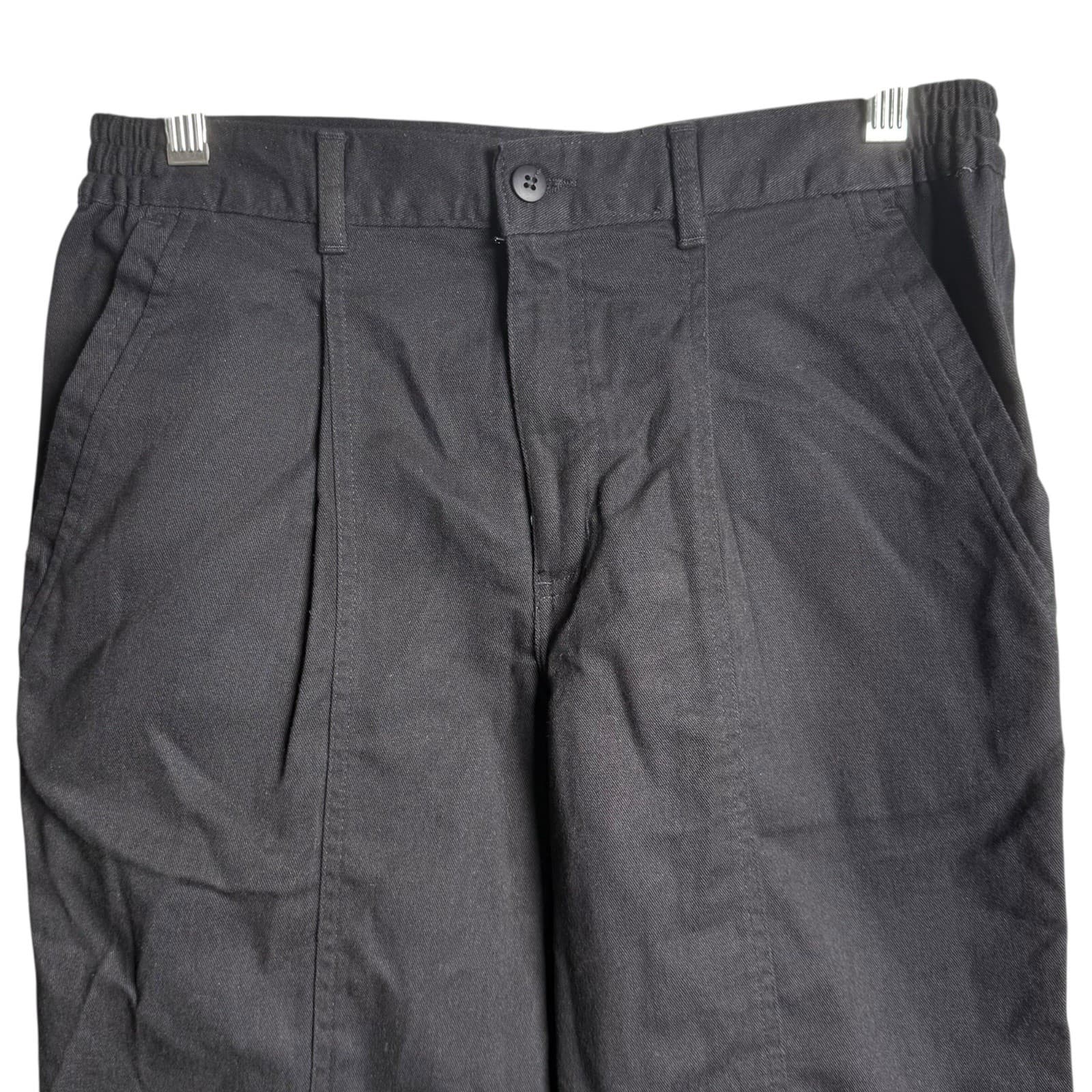 Apparatus Black Pleated Front Chino Uniform Pants Boys Size 14 Husky NWOT 2