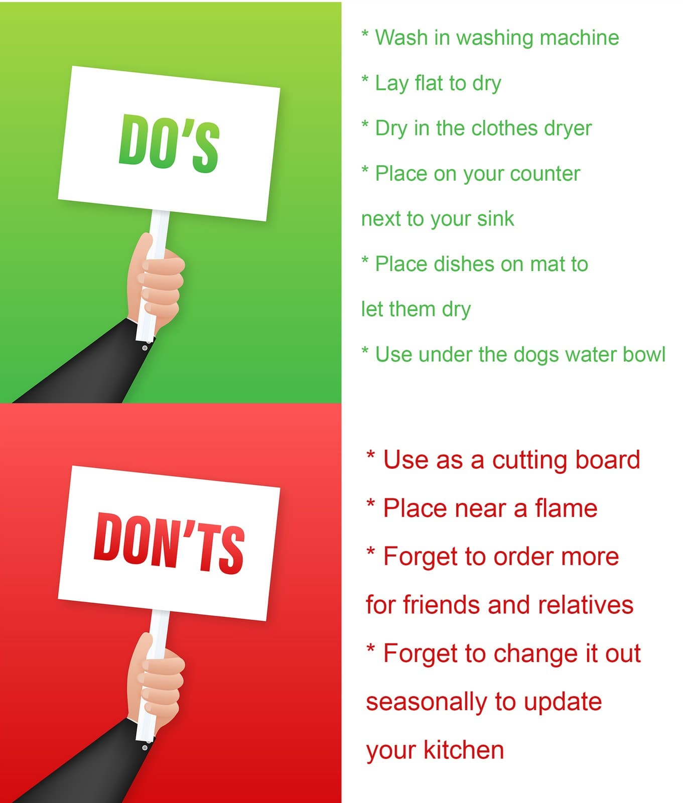 American Bulldog Christmas Flowers Dish Drying Mat DAC2300DDM 6