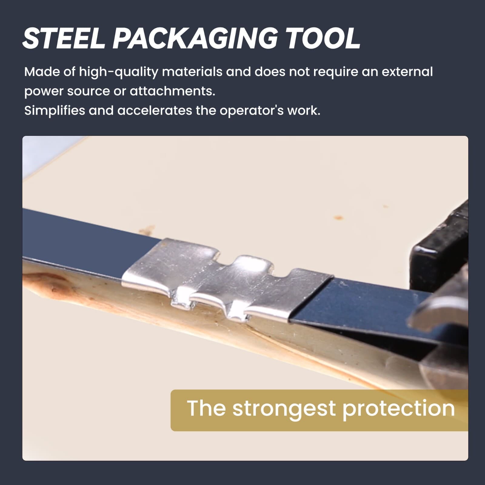 U.S. Solid 3/4" Steel Strapping Kit Tool Pallet Packaging Banding Kit 4