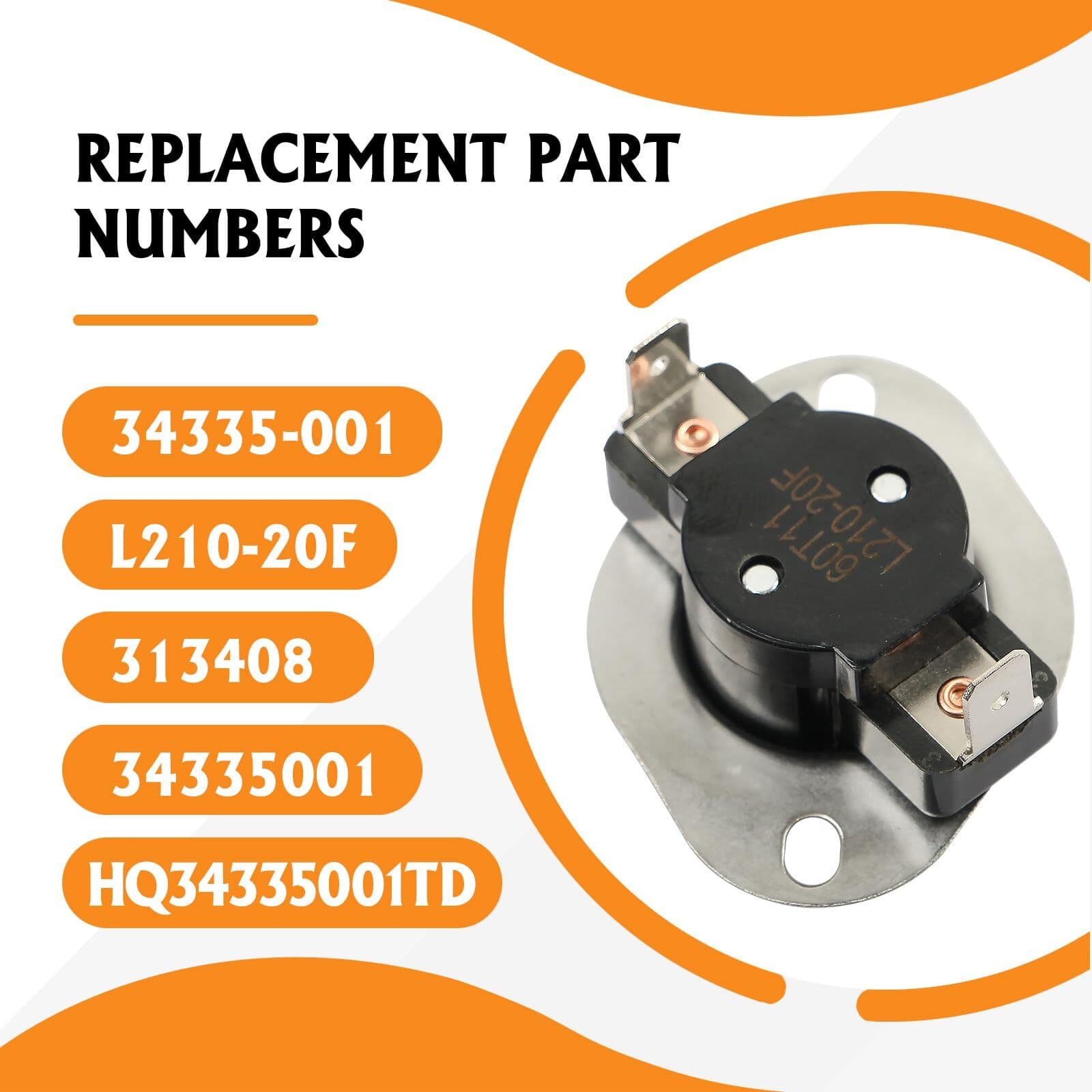 L210-20F Furnace Limit Switch for ICP Heil Tempstar Carrier Replace for 31340... 4