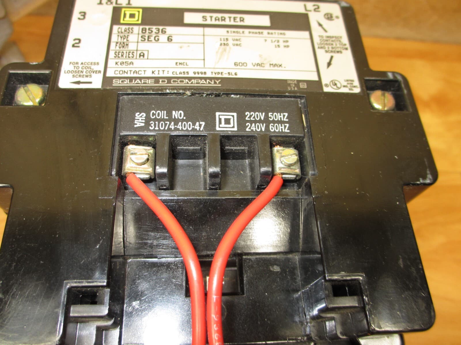 Square D 8536 SEG6 *NEW LIGHTLY USED* Motor Starter SIZE 3 3