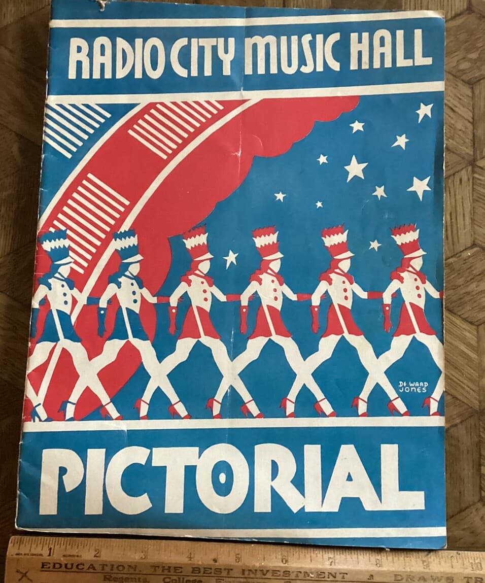 New York City Manhattan Rockettes Radio City Music Hall Program 1940s Souvenir