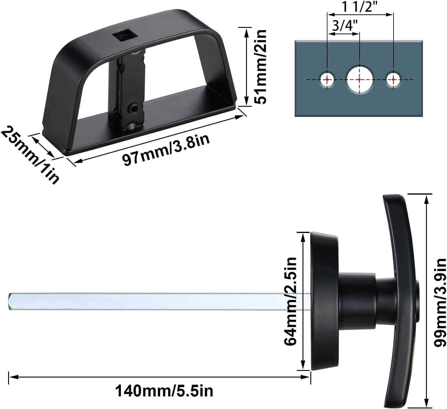 Shed Door T-Handle Lock Kit Replacement w/ 4 Keys & Tools fit Gate, Barn, Garage