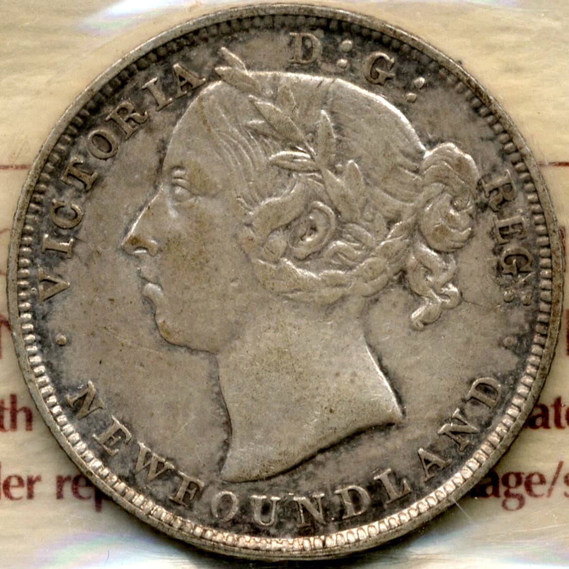 1888 Newfoundland 20 Cents - Extremely Fine, ICCS EF40 5