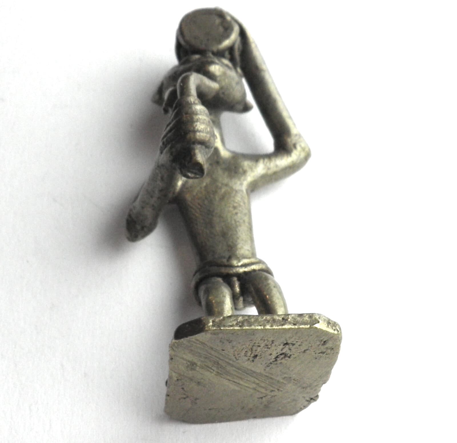 BRASS AFRICAN ASHANTI AKAN GOLD WEIGHT 1700-1900 AD Tribal Man Figure 33.8g No44 5